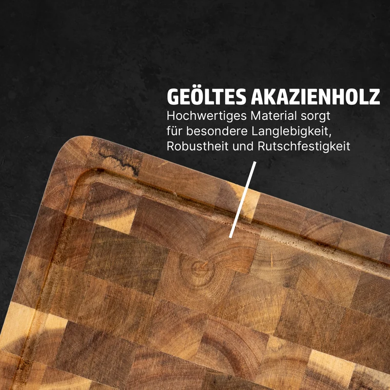 HENSSLERS Schneidebrett Akazienholz