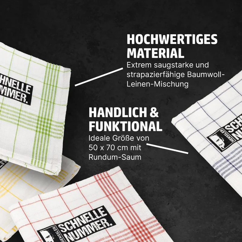 HENSSLERS Geschirrtücher 4er Set