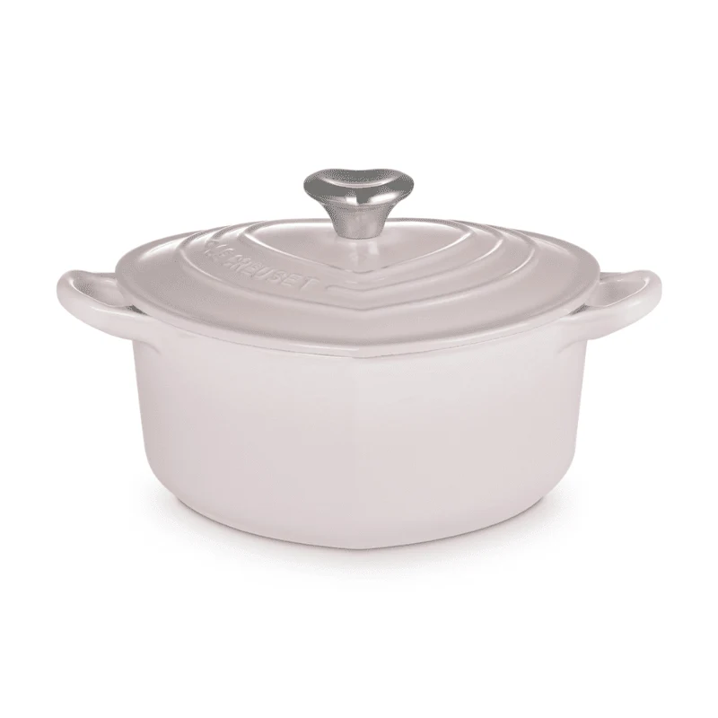 Le Creuset – Herzförmiger Schmortopf – Muschelrosa – 20 cm