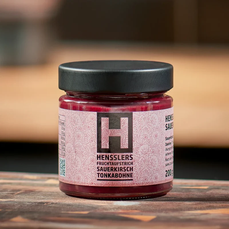HENSSLERS Sauerkirsch-Tonkabohnen Konfitüre