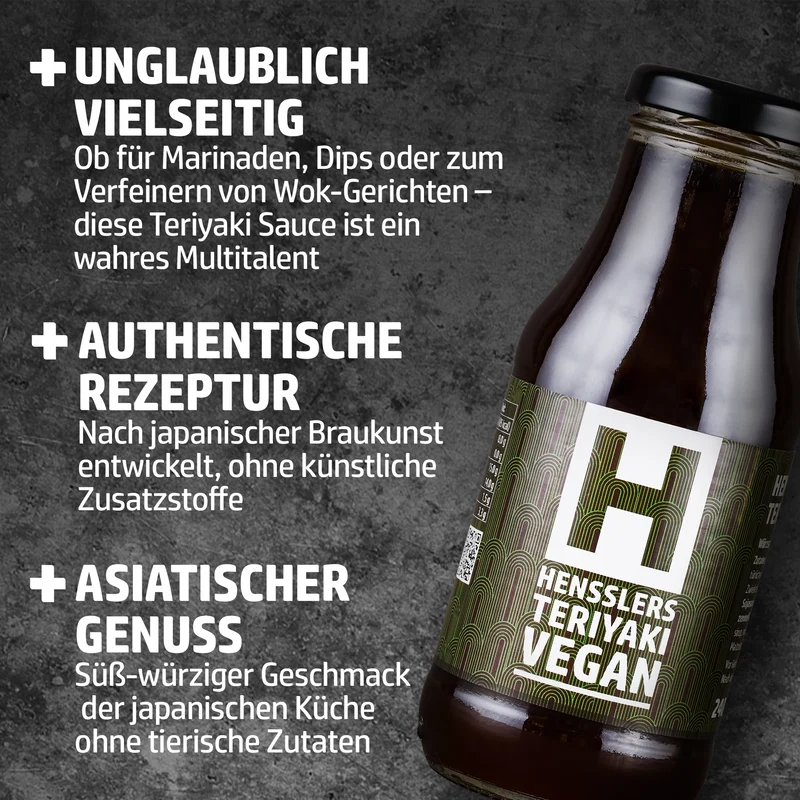 HENSSLERS Teriyaki Sauce Vegan