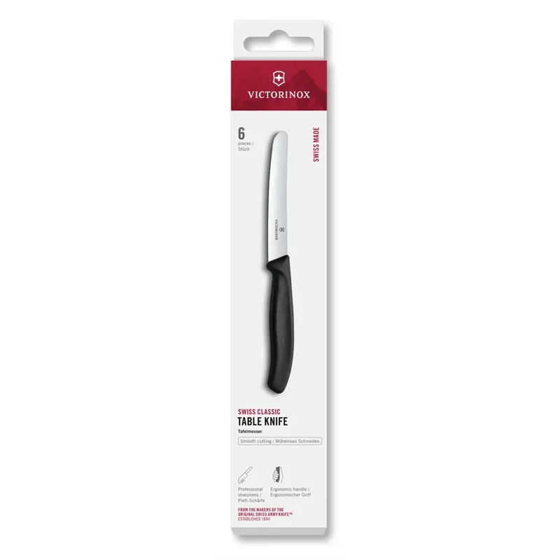 Victorinox Swiss Classic Tafelmesser Set 6-teilig, 11cm Klinge