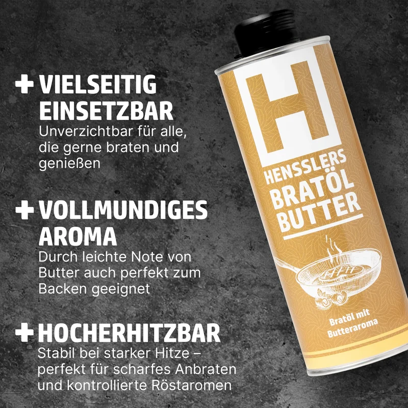 HENSSLERS Bratöl mit Butter