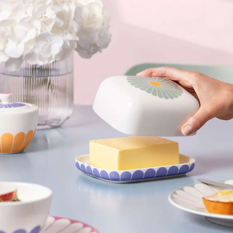 Villeroy & Boch Fleur Butterdose mit Deckel
