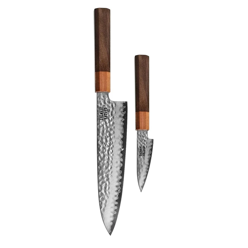 Shinrai Knives – Kigami Exclusive Damascus 2-teiliges Set – Kochmesser + Schälmesser