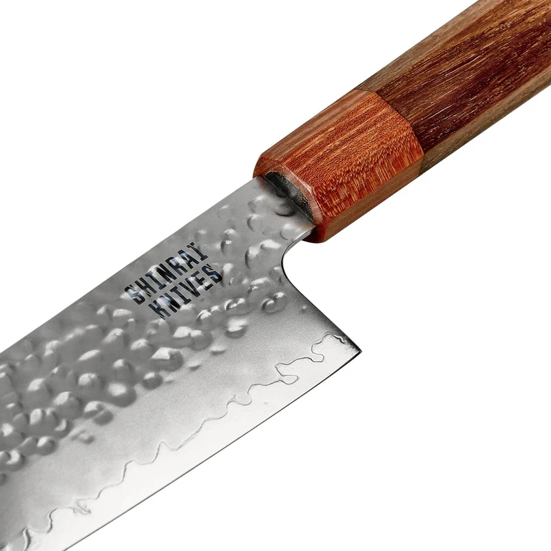 Shinrai Knives – Kigami Exclusive Damascus 3-teiliges Set – Kochmesser + Santoku + Schälmesser