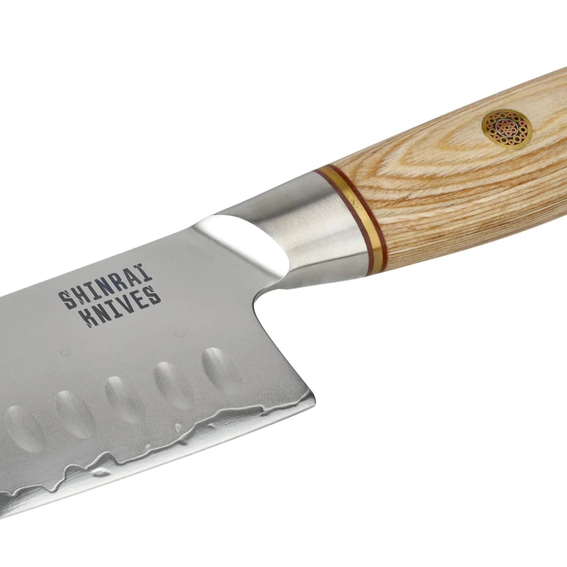 Shinrai Knives - Hikari Damast 2-teiliges Set - Santoku + Schälmesser