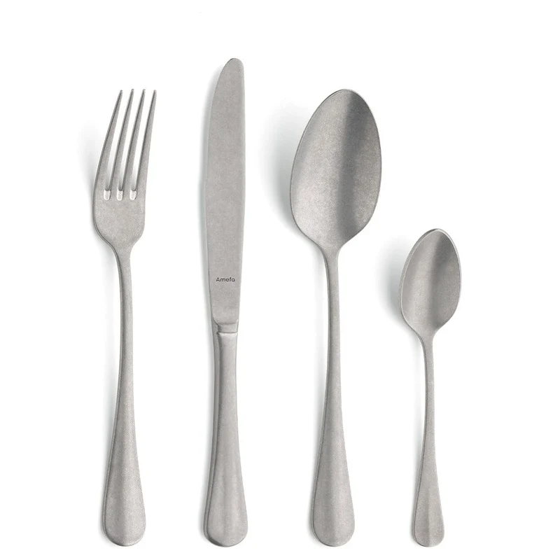 Amefa - Baguette 24-teiliges Besteckset 6 Personen Stonewash - in luxuriöser Kassette