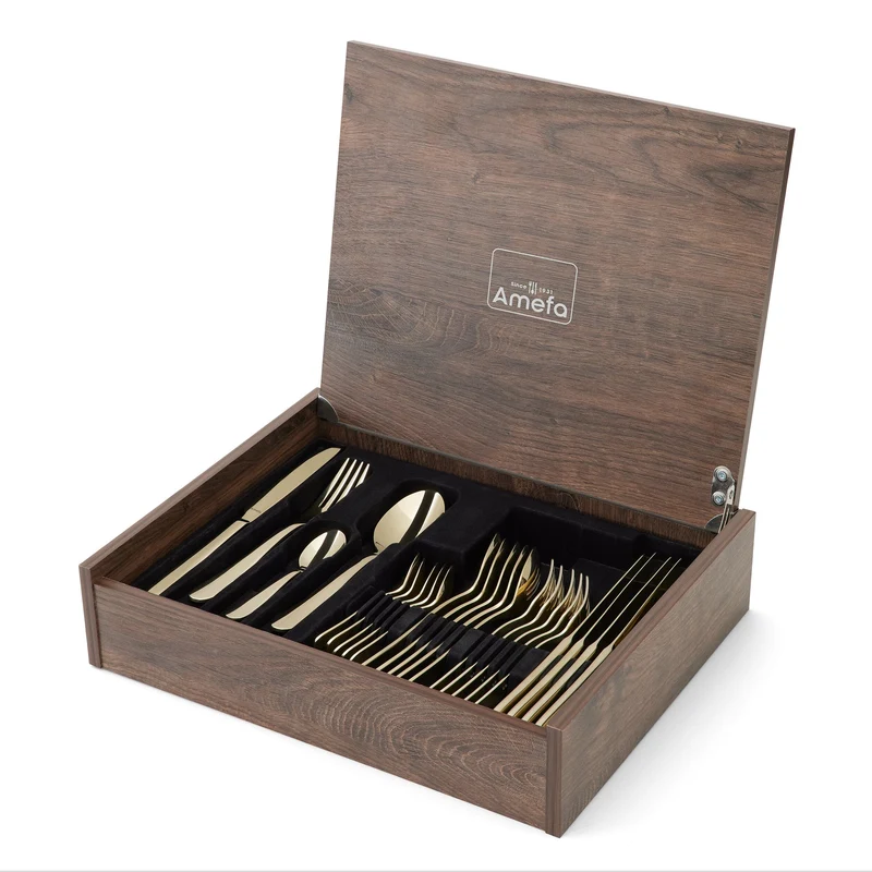 Amefa - Oxford 24-teiliges Besteckset 6 Personen Hochglanz - Champagner