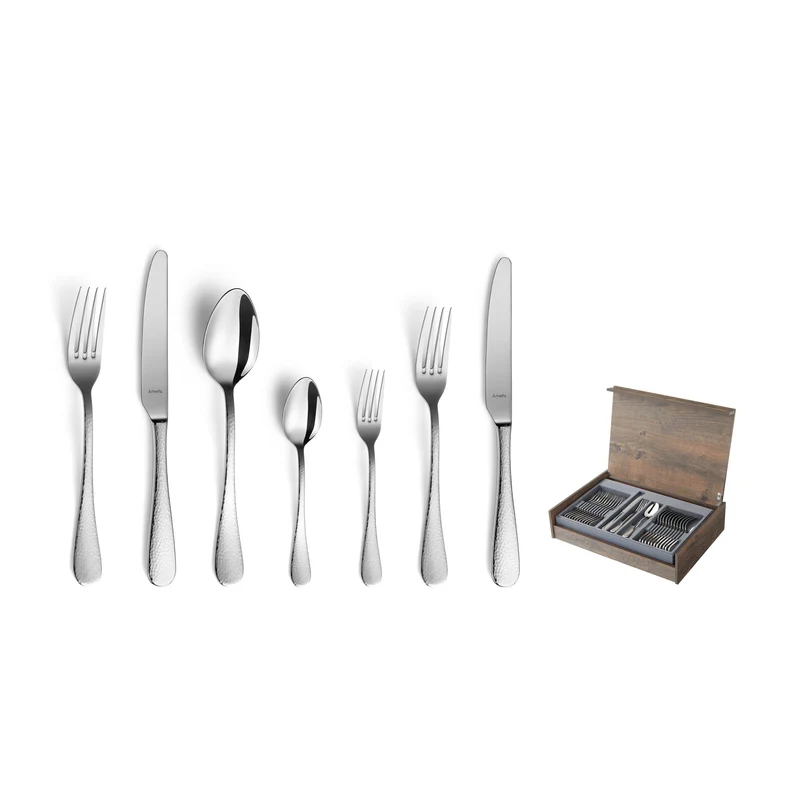 Amefa - Sierra 84-teiliges Besteckset 12 Personen Hochglanz - in Luxuskassette