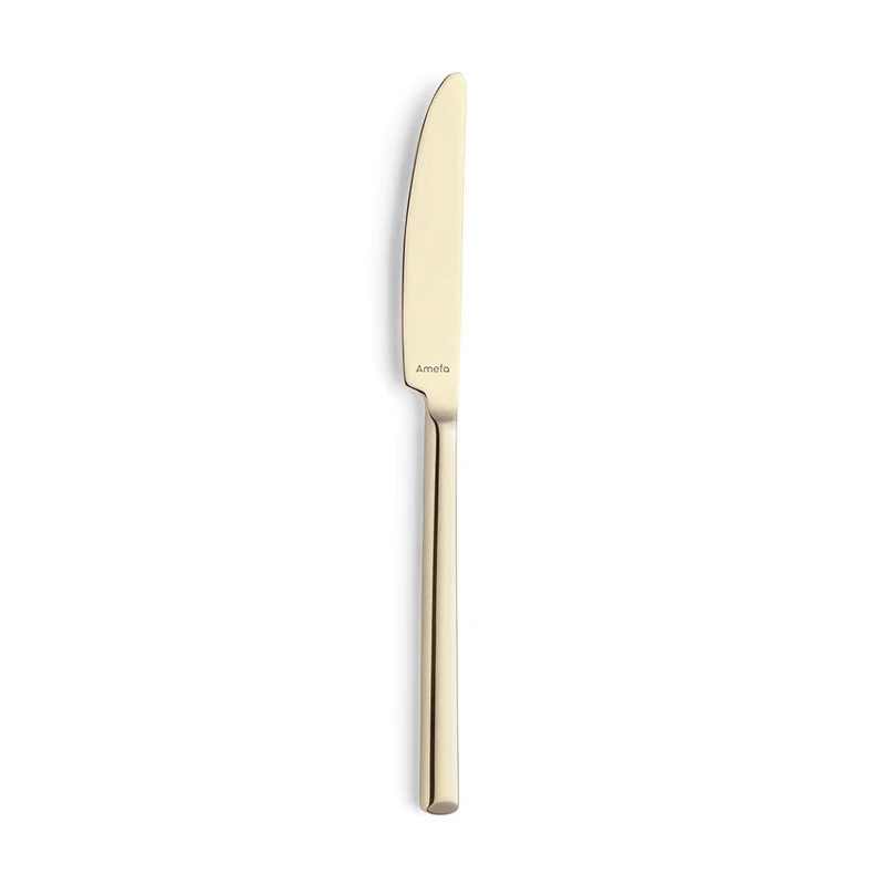 Amefa - Metropole 24-teiliges Besteckset 6 Personen PVD Hochglanz Champagner - in luxuriöser Kassette