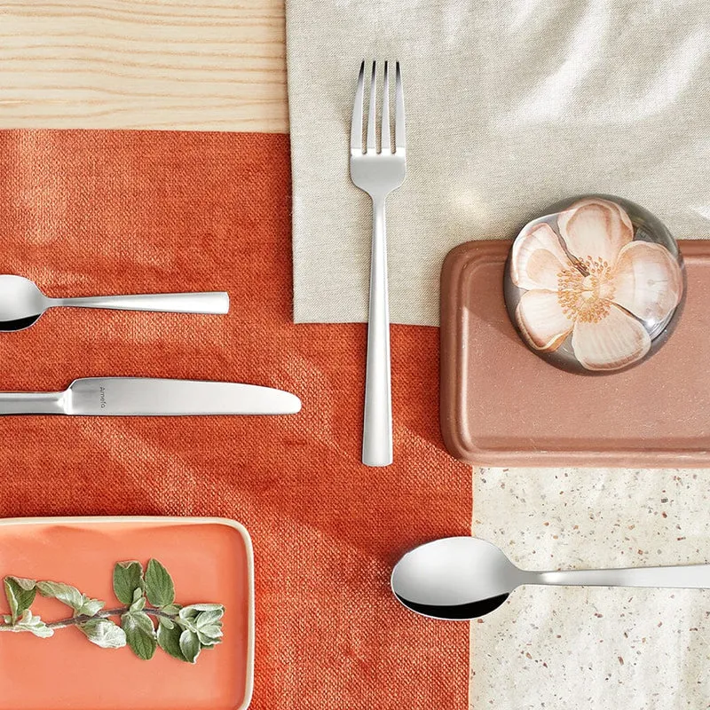 Amefa - Moderno 60-teiliges Besteckset 6 Personen Hochglanz - Silberfarben
