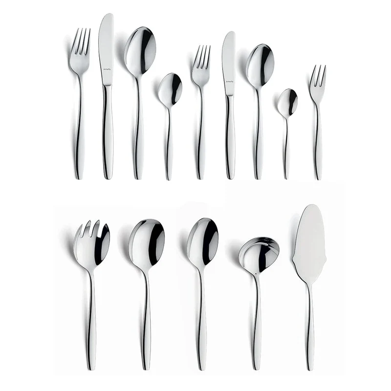Amefa - Florence 60-teiliges Besteckset 6 Personen Hochglanz - Silberfarben