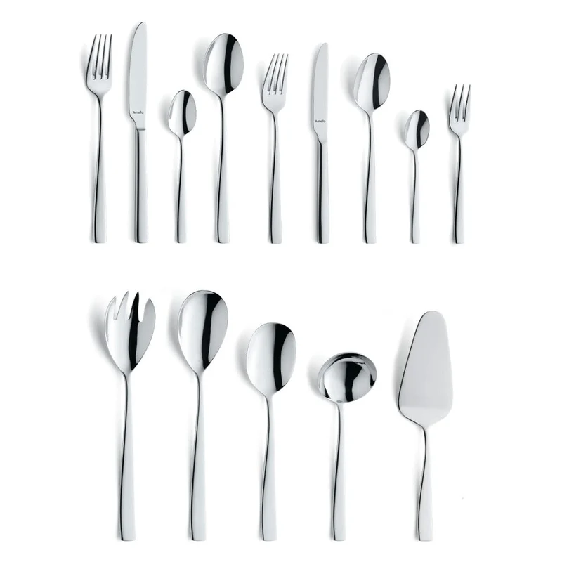 Amefa - Martin 60-teiliges Besteckset 6 Personen - Hochglanz - Silberfarben
