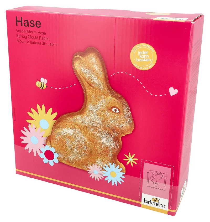 Birkmann Vollbackform Hase für ca. 1000 ml Teig