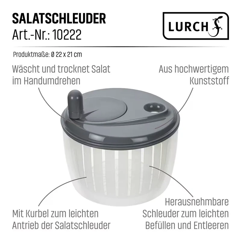 Lurch Salatschleuder mit Kurbel