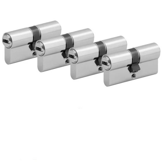 4 rer SET Profilzylinder Türzylinder 80 mm