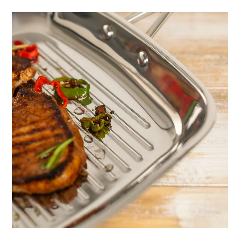 Kuhn Rikon Allround Grillpfanne unbeschichtet 27cm