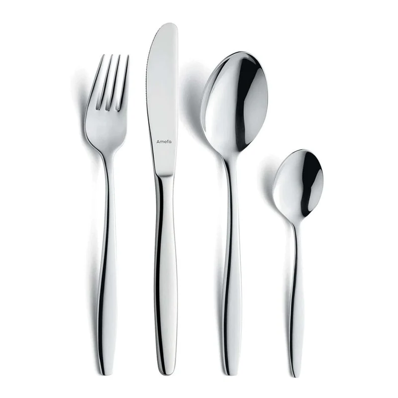 Amefa - Florence 24-teiliges Besteckset 6 Personen Hochglanz - in luxuriösem Holzkasten