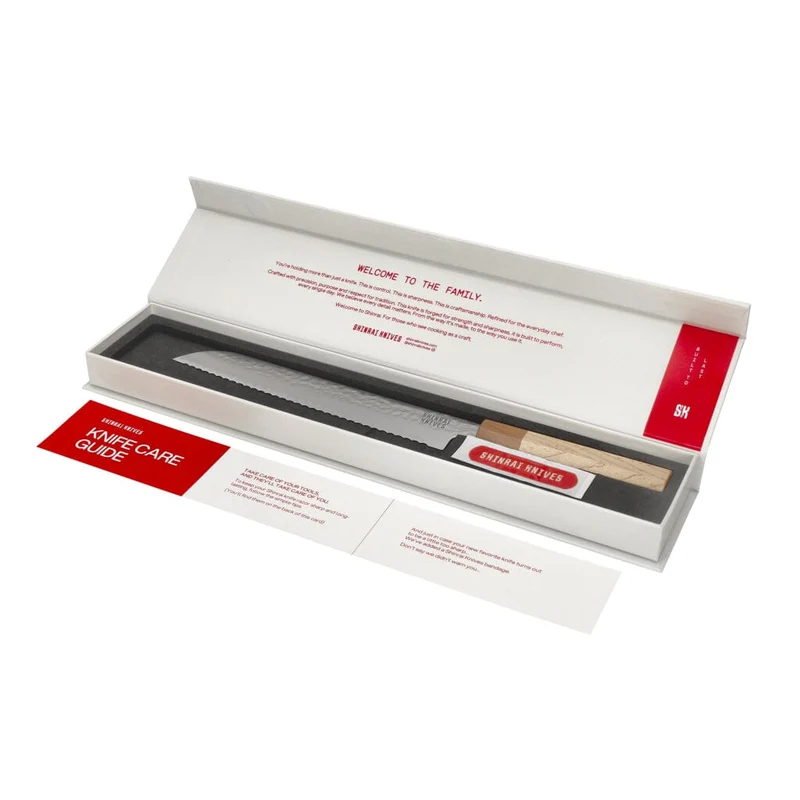 Shinrai Knives - Kirameki Damast-Brotmesser 20 cm