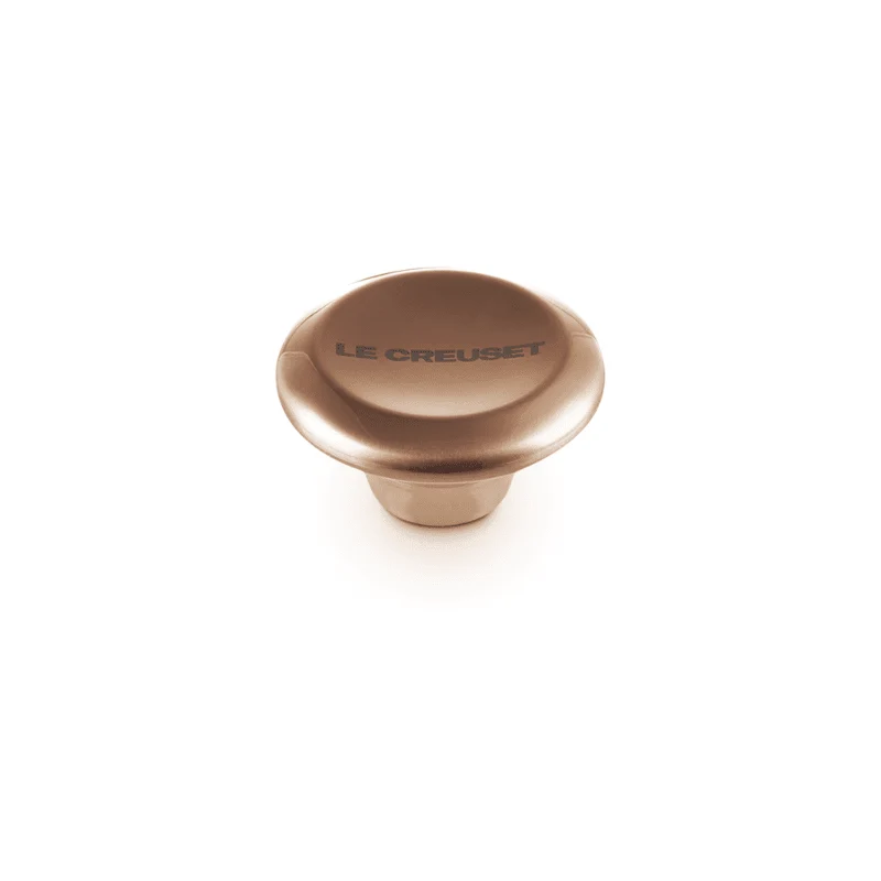 Le Creuset - Edelstahlknopf - Rund - Kupfer - 5 cm