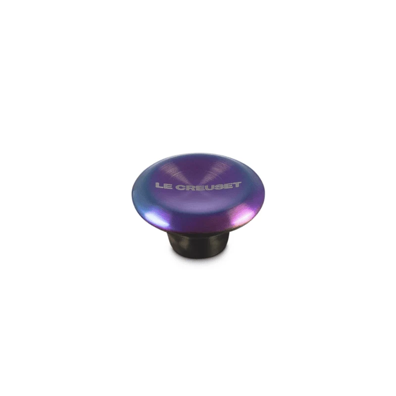 Le Creuset - Edelstahlknopf - Rund - Holografisch - 5 cm