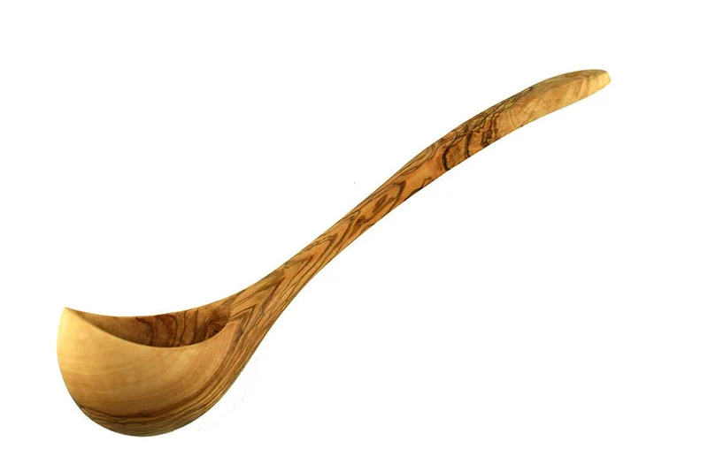 Schöpfkelle aus Olivenholz 30cm - Handgefertigt