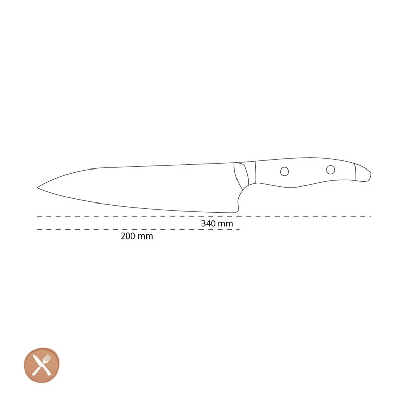 Kai Shun - Nagare Black Kochmesser 20,0 cm