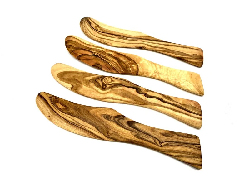 Buttermesser aus Olivenholz 18cm - Handgefertigt