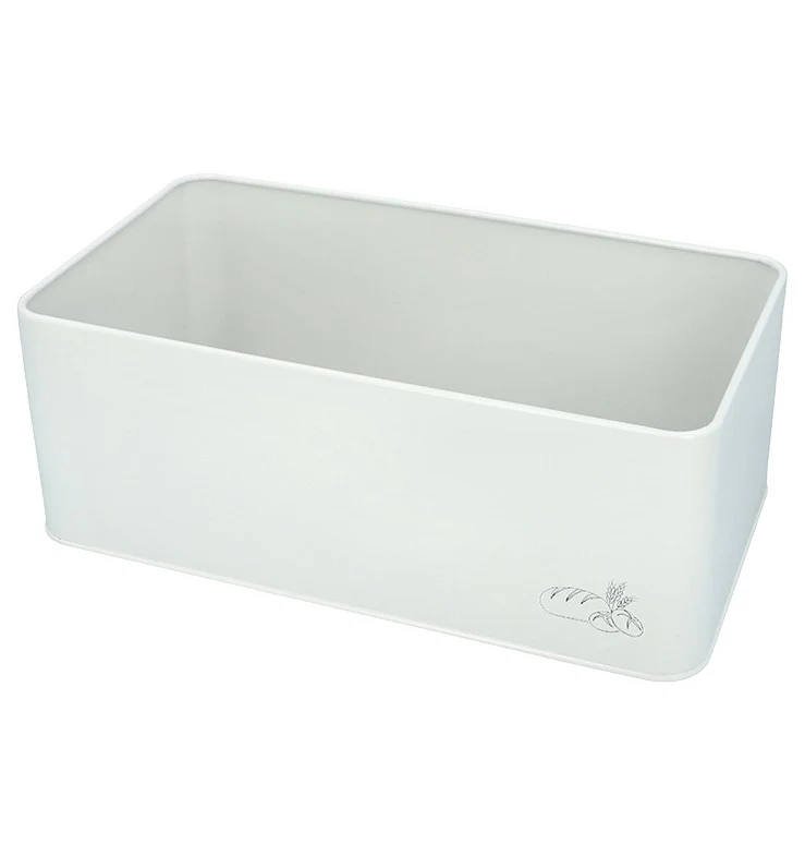 Birkmann Laib und Seele Brotkasten Metall, 33 x 18 x 13 cm, mit Bambus Holzdeckel