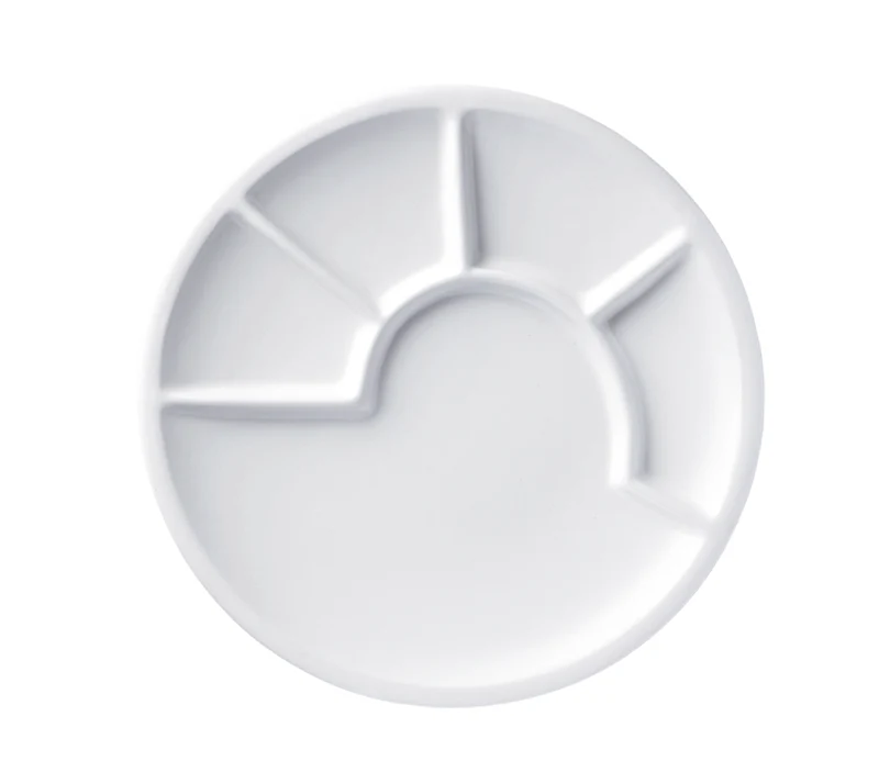 Spring Fondue-Teller weiß, 24 cm