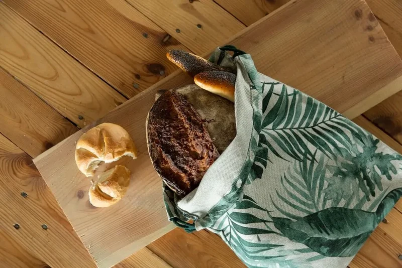 Slowroom Premium Brotbeutel aus Leinen,