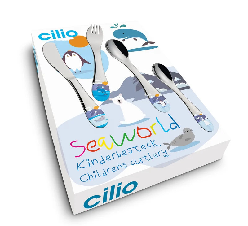 Cilio Kinderbesteck Set 4-teilig,