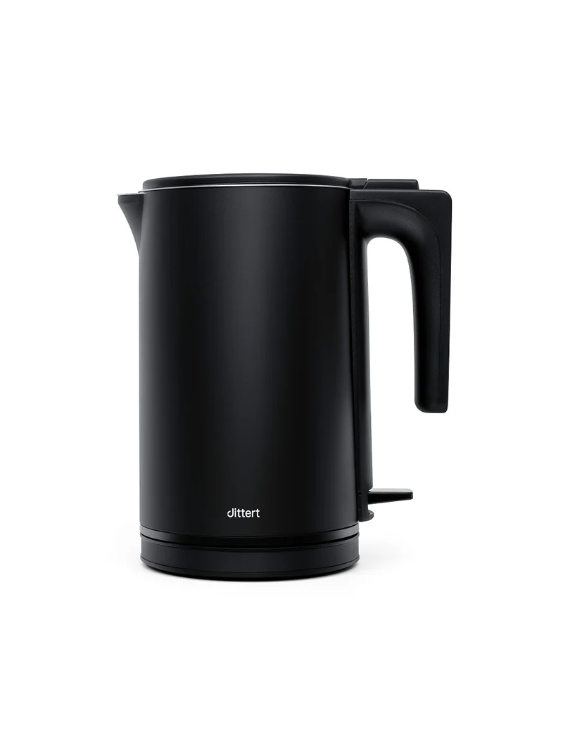 Dittert Wasserkocher 1,5l 2200W doppelwandiger Edelstahlkessel lackiert