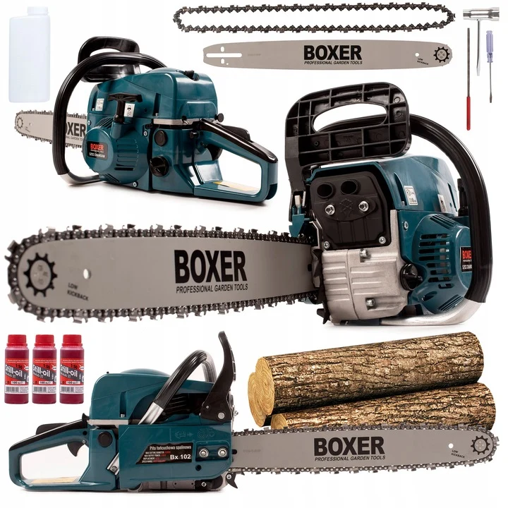 BOXER Benzin Kettensäge 45cm 5.9 kW Grün