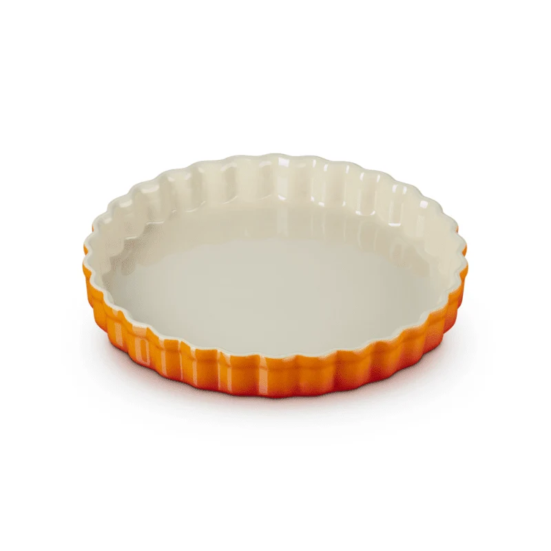 Le Creuset – Kuchenform aus Steingut – Orangerot – 24 cm