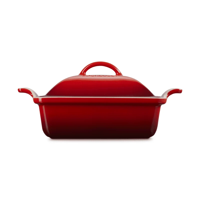 Le Creuset - Auflaufform mit Deckel - Kirschrot - 23 cm