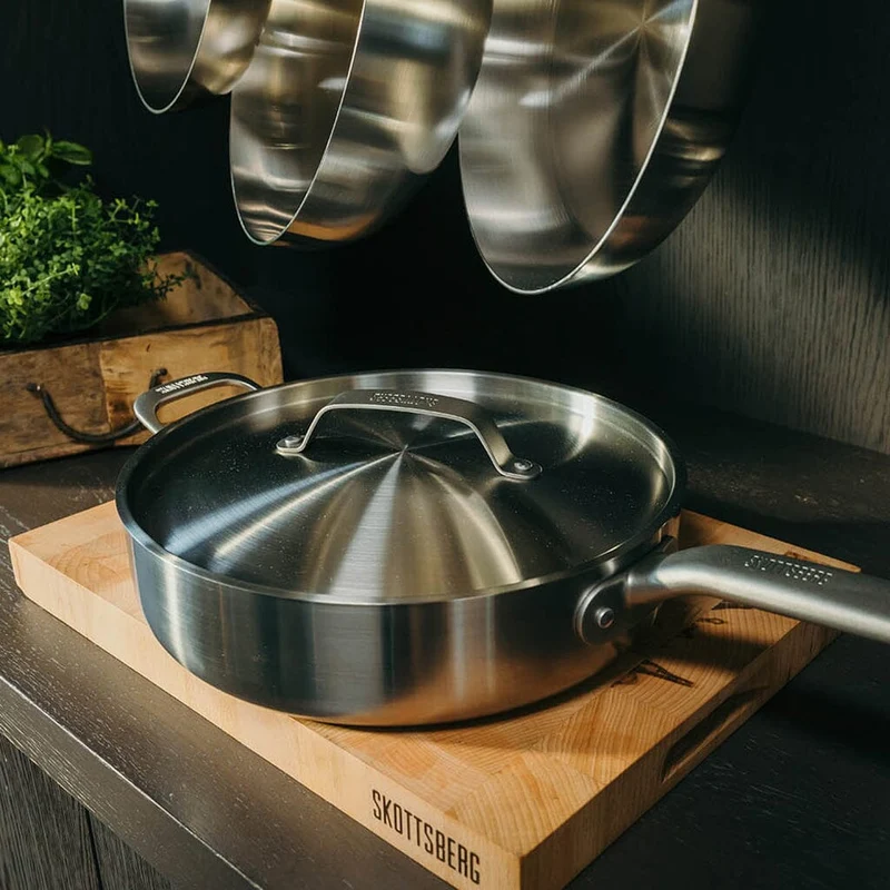 Skottsberg - Edelstahl Sauteuse 28 cm mit Deckel