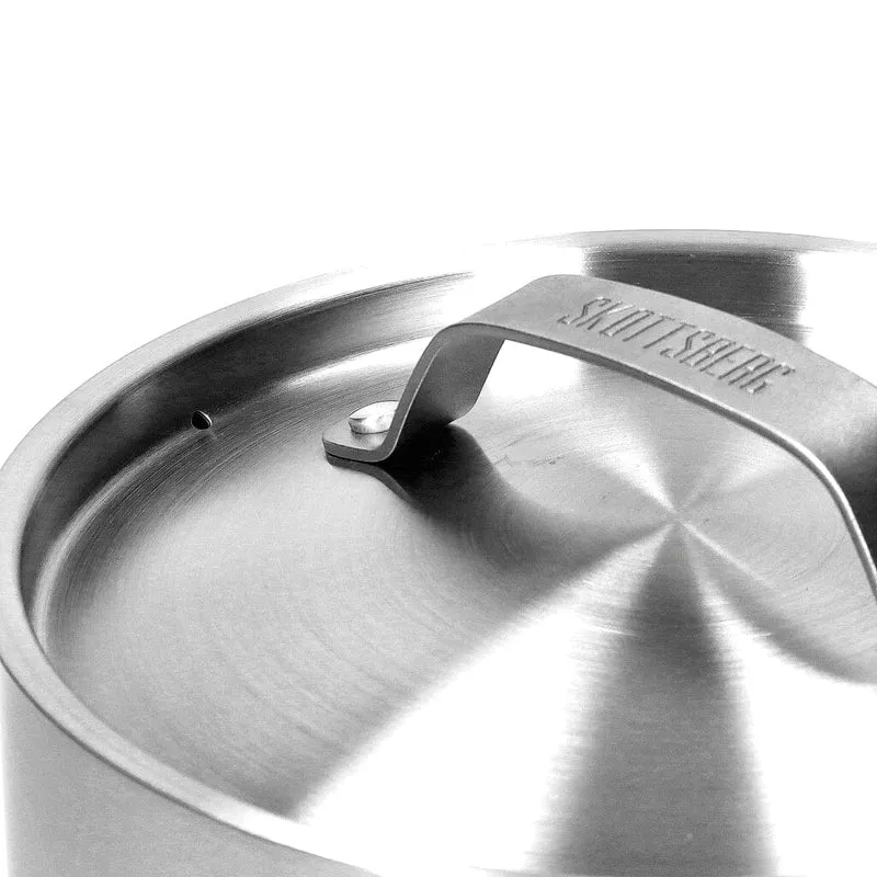Skottsberg - Edelstahl Stieltopf 14 cm mit Deckel
