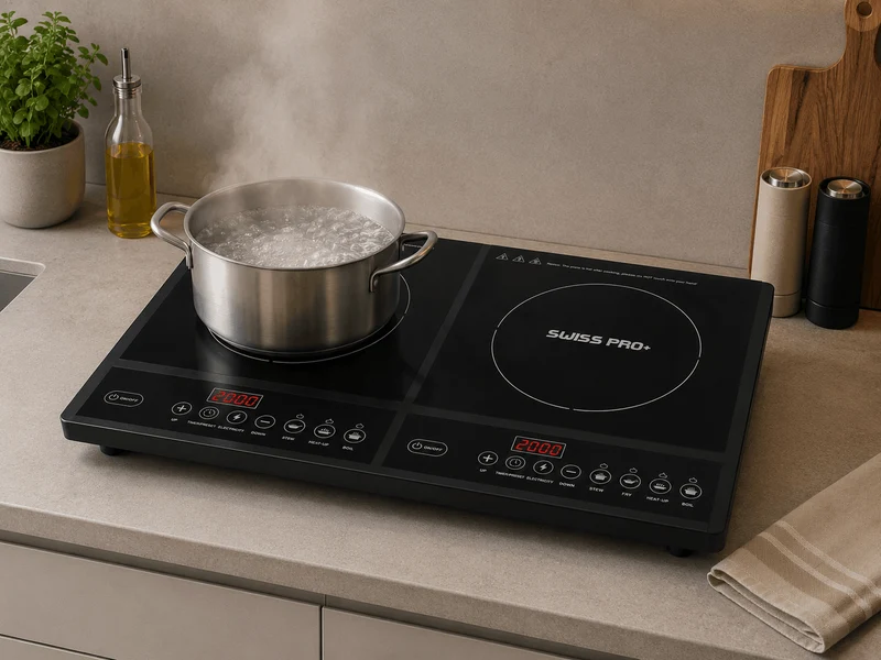 Induktion Kochplatte Doppel Elektrisch mit Timer 4000W