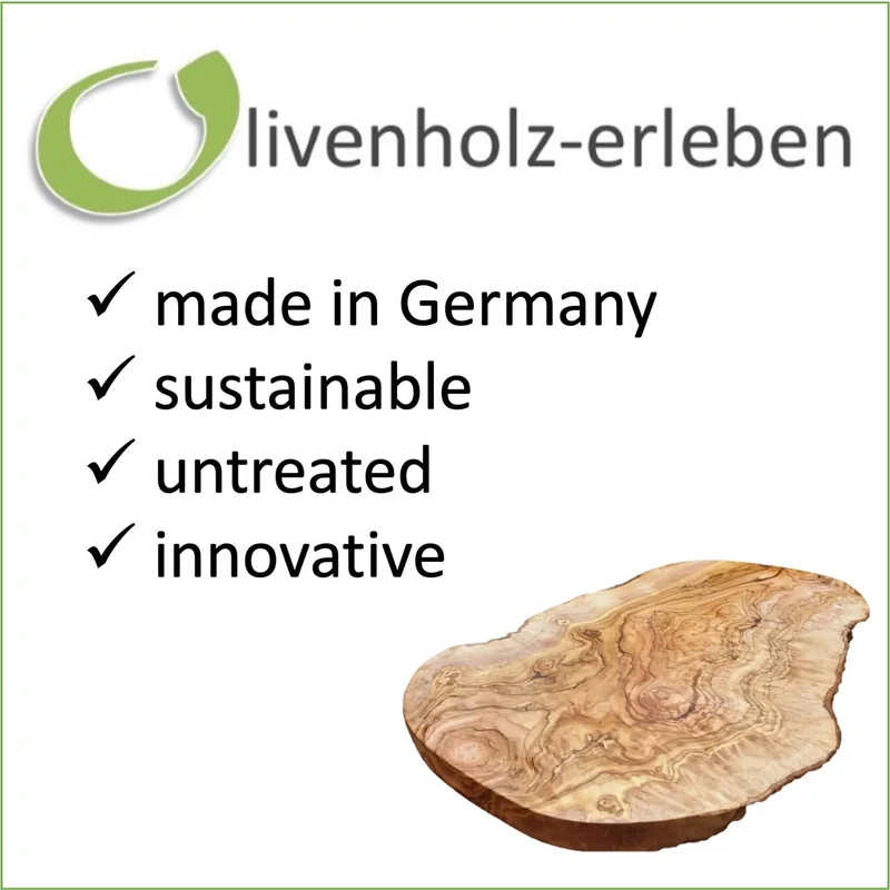Brotschale aus Olivenholz 30cm - Handgefertigt