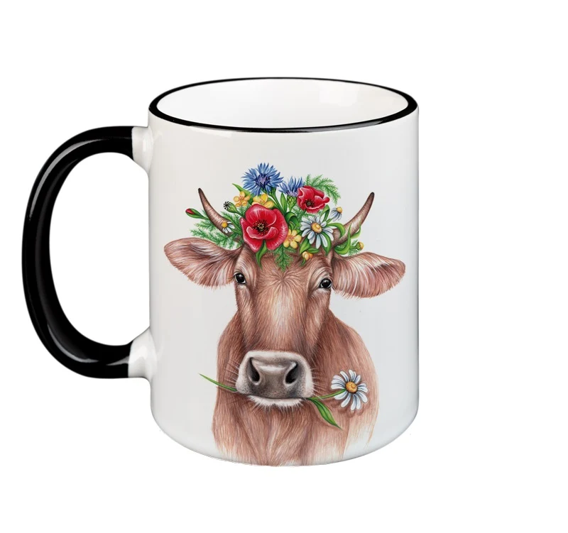 Schwarzwald Tasse mit Tiermotiv,