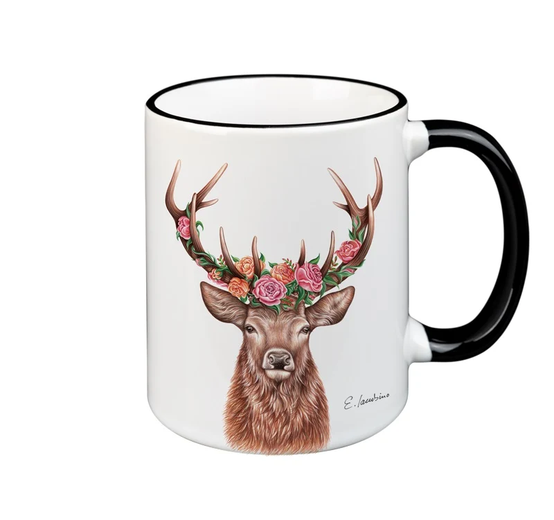 Schwarzwald Tasse mit Tiermotiv,