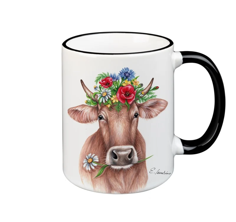 Schwarzwald Tasse mit Tiermotiv,