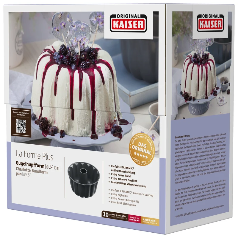 Kaiser La Forme Plus Gugelhupfform, 24 cm