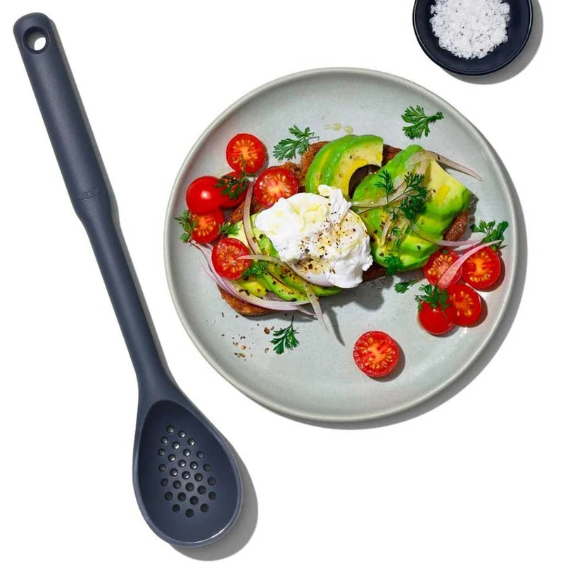 OXO - Lochlöffel Silikon Grau