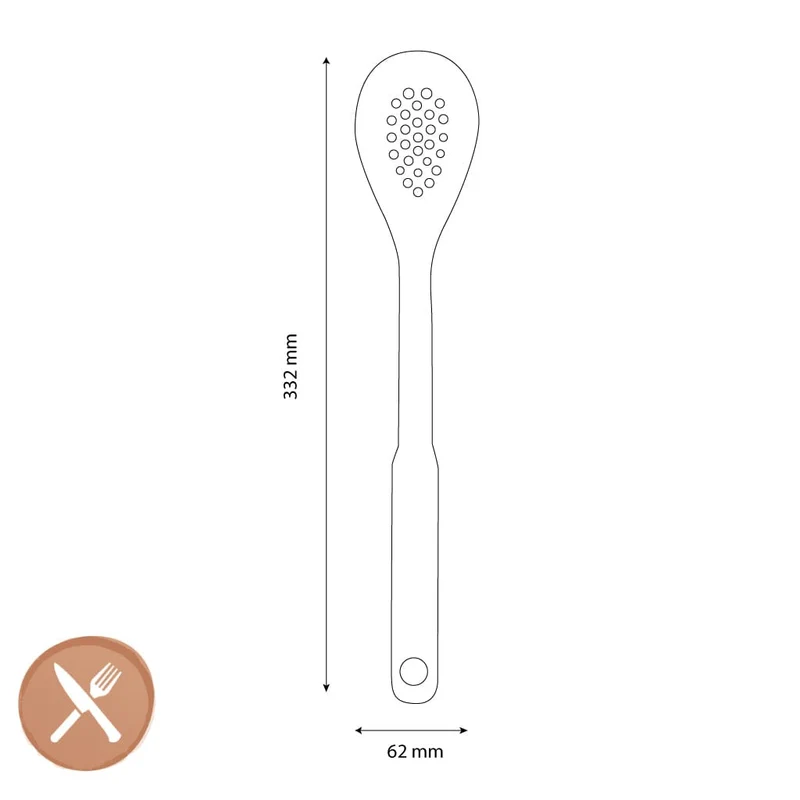OXO - Lochlöffel Silikon Grau