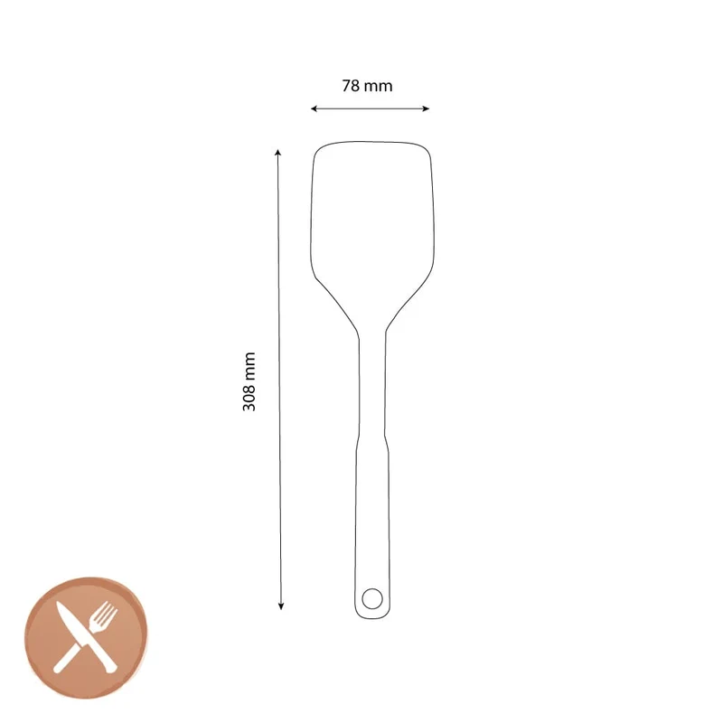 OXO – Spatel Silikon Grau