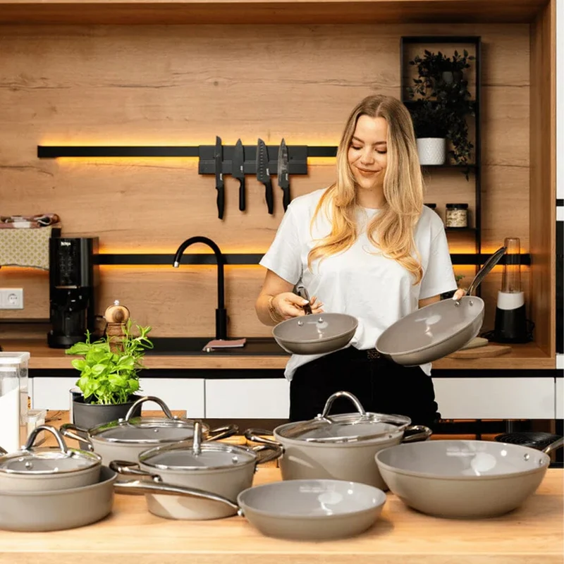 Cook & Pan - Taupe of Mind Bratpfannen-Set 3-teilig