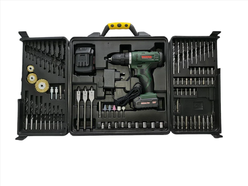 Boxer Akkuschrauber Set 18V 2.0 Ah - 2X Akku mit Zubehör